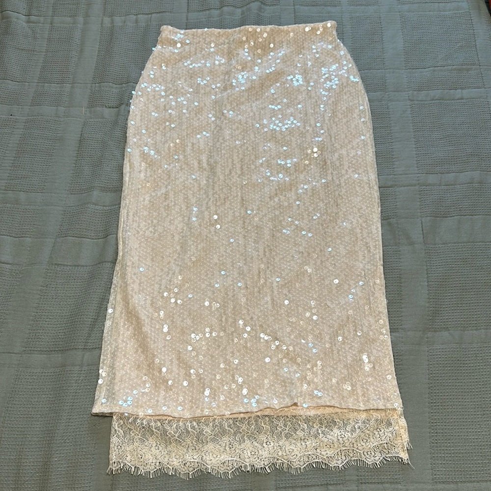 Women's Sequin Midi Skirt - Future
Collective Champagne XS